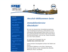 Tablet Screenshot of immobilienservice-rheinruhr.com